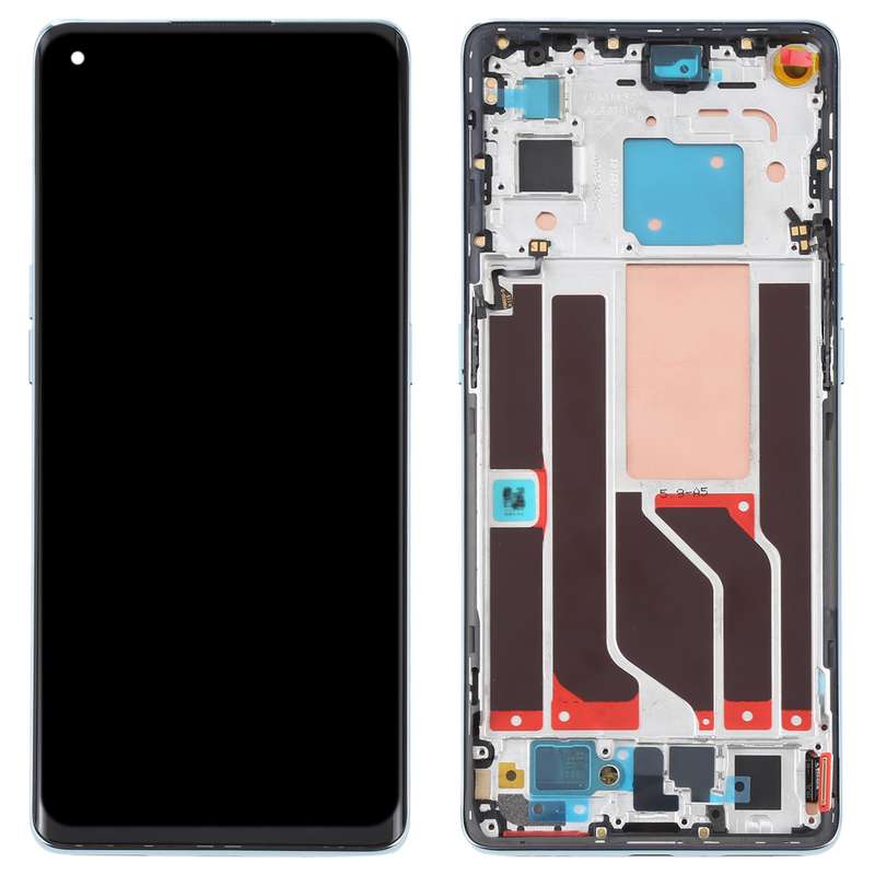 Original LCD Screen and Digitizer Full Assembly with Frame For OPPO Reno6 Pro 5G PEPM00 CPH2249(Gree