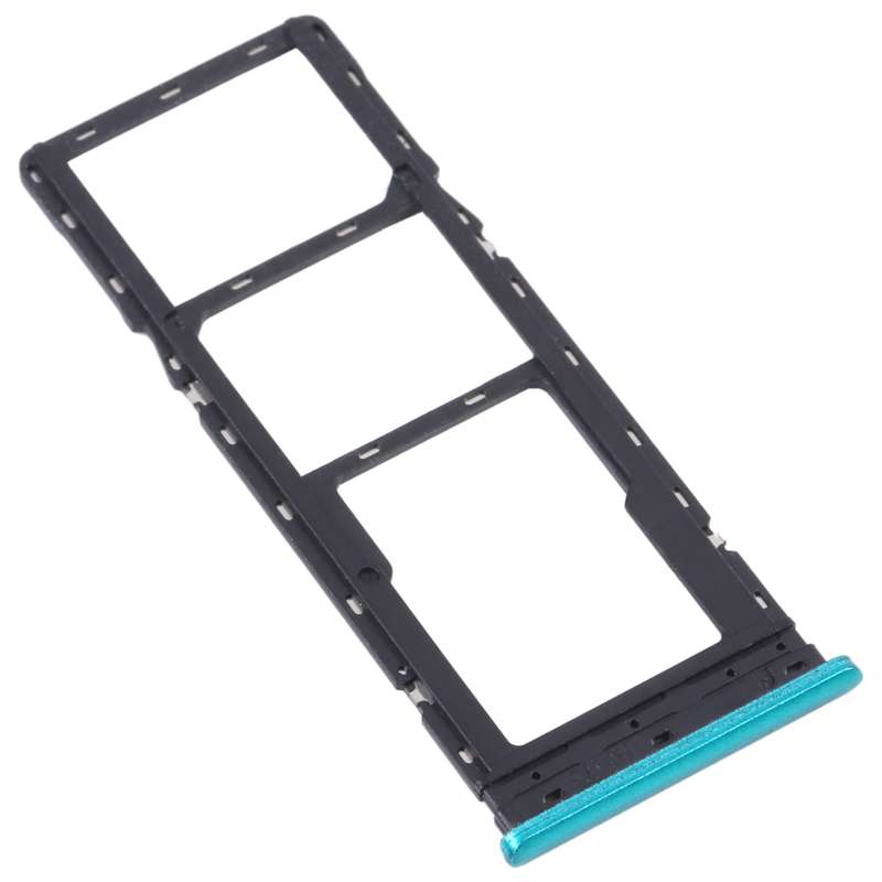 For Tecno Pova Neo SIM Card Tray + SIM Card Tray + Micro SD Card Tray (Black)