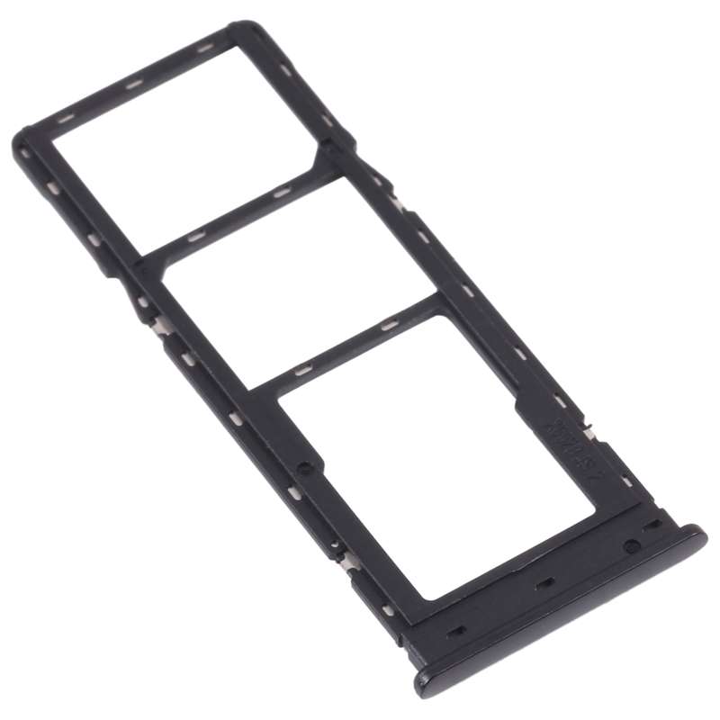 For Tecno Camon 17P CG7 SIM Card Tray + SIM Card Tray + Micro SD Card Tray (Black)