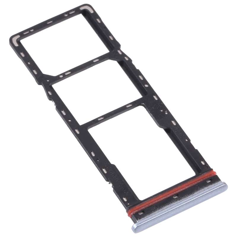 For Tecno Camon 17P CG7 SIM Card Tray + SIM Card Tray + Micro SD Card Tray (Black)