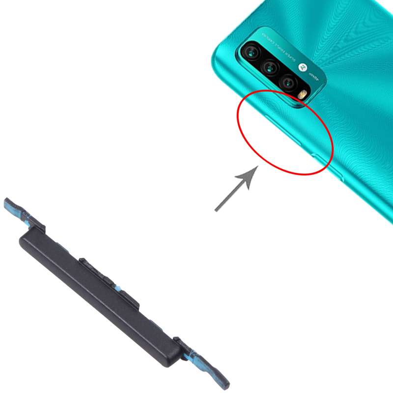 Volume Control Button for Xiaomi Redmi Note 9 4G/Redmi 9T/Redmi 9 Power (Black)