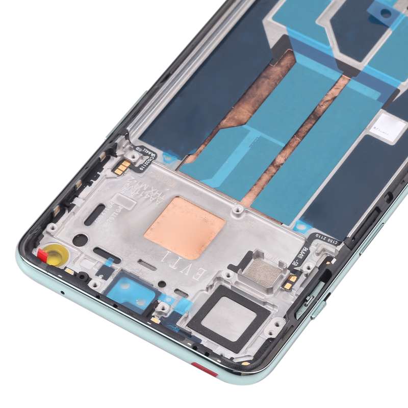 For OnePlus Nord 2 5G DN2101 DN2103 Digitizer Full Assembly with Frame OEM LCD Screen (Green)