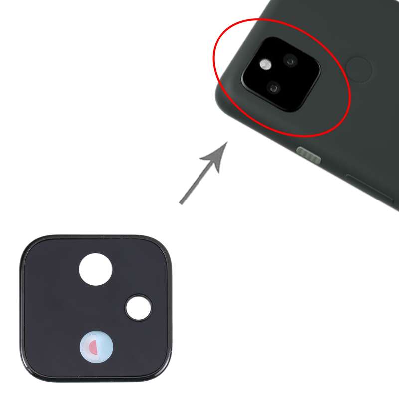 Original Camera Lens Cover for Google Pixel 5a (Black)