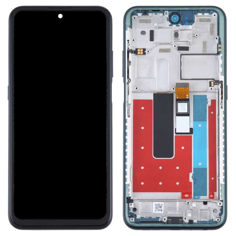 TFT LCD Screen for Nokia X10 TA-1350 TA-1332 Digitizer Full Assembly with Frame (Green)
