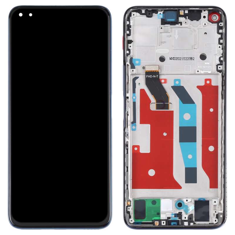 Original LCD Screen for Honor X20 Digitizer Full Assembly with Frame(Black)
