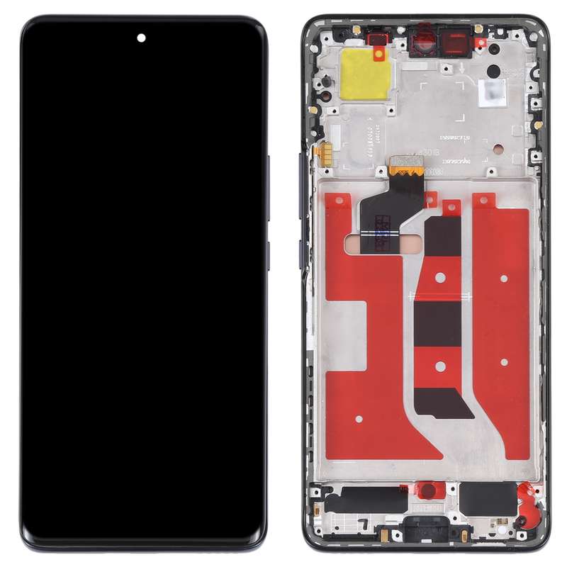 Original OLED LCD Screen for Huawei Nova 9 Digitizer Full Assembly with Frame(Black)