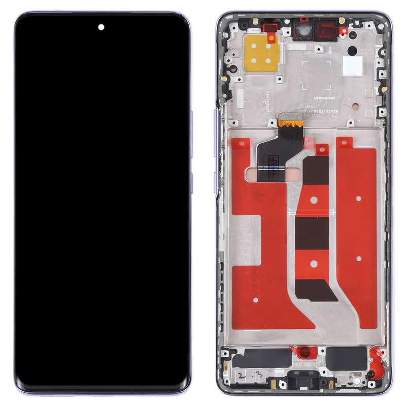 Original OLED LCD Screen for Huawei Nova 9 Digitizer Full Assembly with Frame(Black)