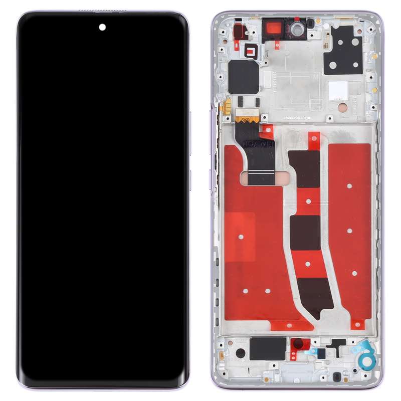 Original OLED LCD Screen for Huawei Nova 8 5G Digitizer Full Assembly with Frame(Black)