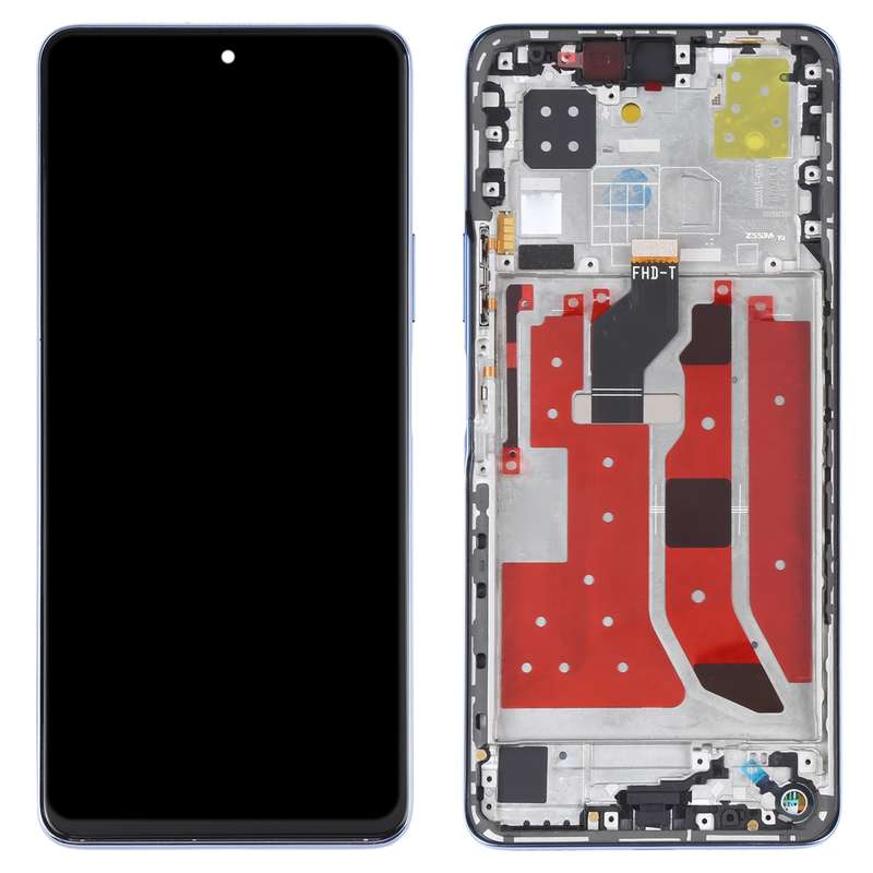 Original LCD Screen and Digitizer Full Assembly with Frame for Huawei Nova 9 SE(Purple)