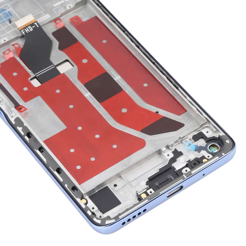 Original LCD Screen and Digitizer Full Assembly with Frame for Huawei Nova 9 SE(Purple)