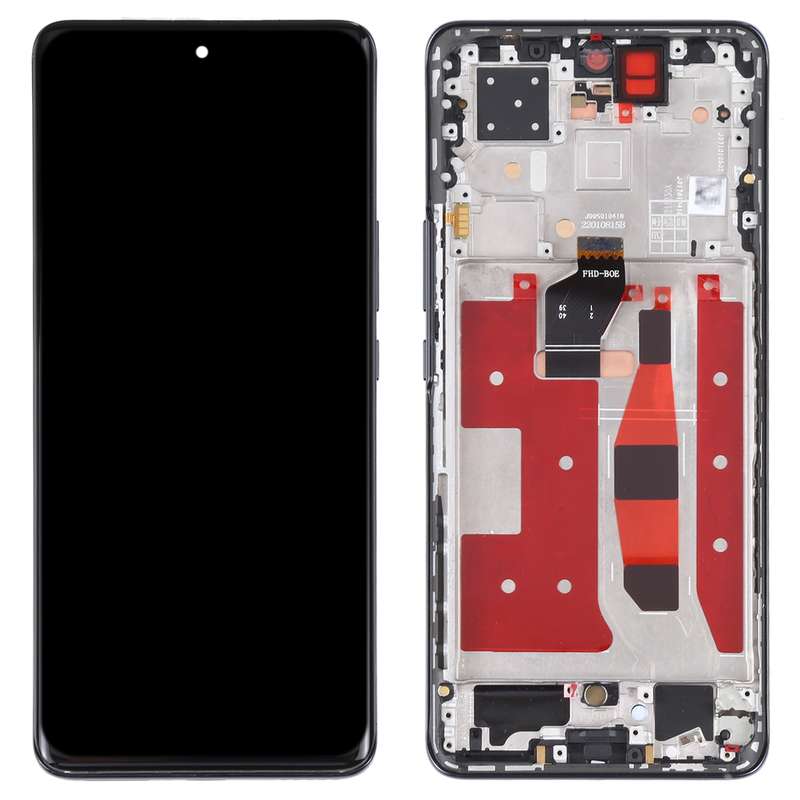 Original OLED LCD Screen for Honor 60 Pro Digitizer Full Assembly with Frame(Black)