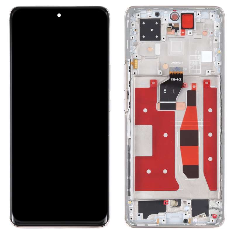 Original OLED LCD Screen for Honor 60 Pro Digitizer Full Assembly with Frame(Black)