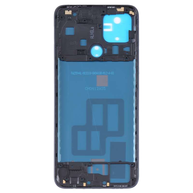 For OPPO A15/A15S/A35 Battery Back Cover with Middle Frame (Black)