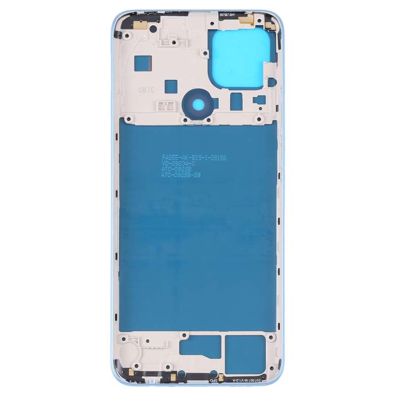 For OPPO A15/A15S/A35 Battery Back Cover with Middle Frame (Black)