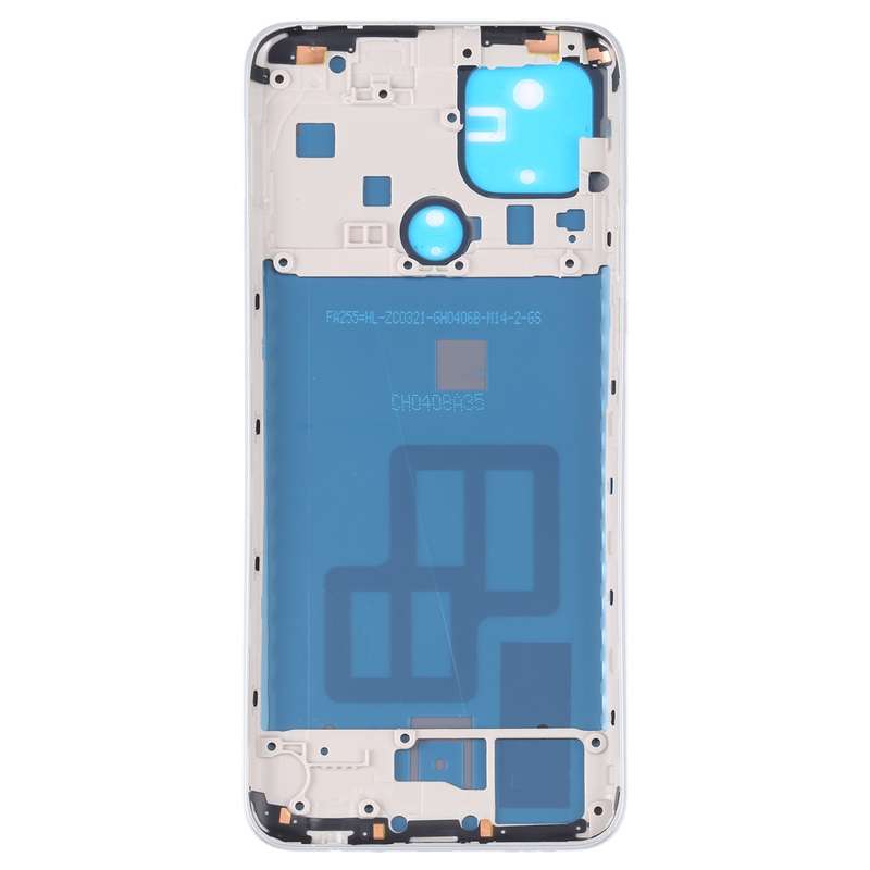 For OPPO A15/A15S/A35 Battery Back Cover with Middle Frame (Black)