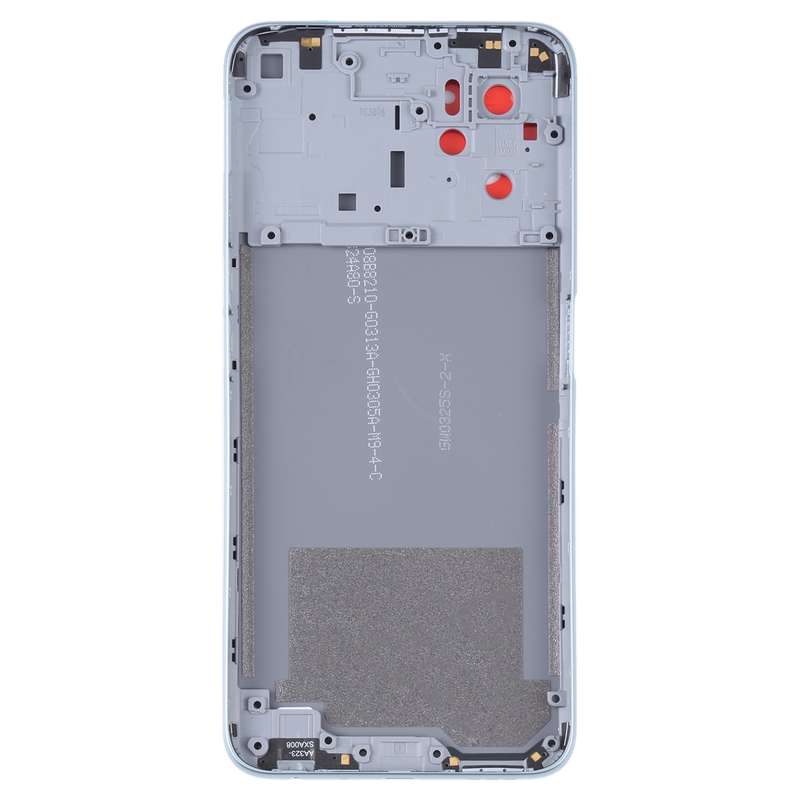 For OPPO A36/A76 Battery Back Cover with Middle Frame (Black)