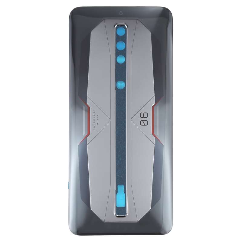Battery Glass Back Cover for ZTE Nubia Red Magic 6 Pro NX669J-P(Grey)