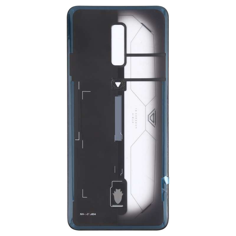 Battery Glass Back Cover for ZTE Nubia Red Magic 6S(Transparent Black)