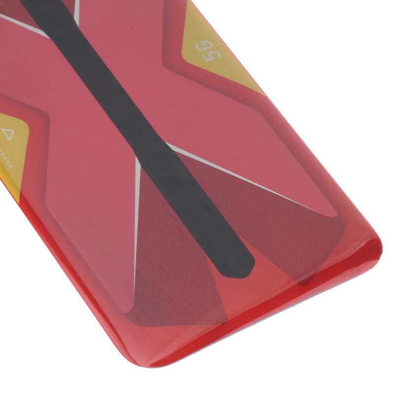 Battery Glass Back Cover for ZTE Nubia Red Magic 5G NX659J(Red)