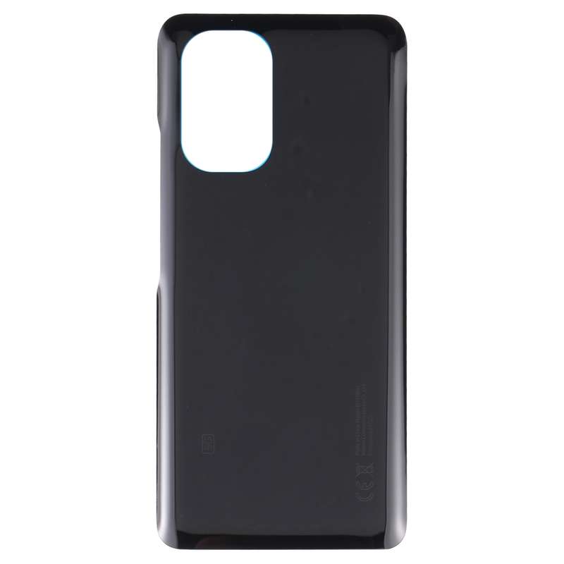 Glass Battery Back Cover for Xiaomi Poco F3(Black)