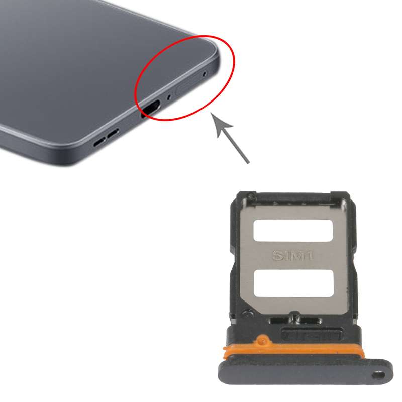SIM Card Tray + SIM Card Tray For Xiaomi Redmi K40s (Black)