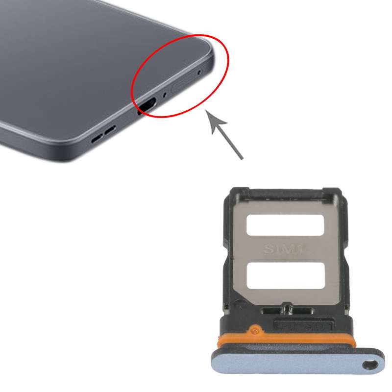 SIM Card Tray + SIM Card Tray For Xiaomi Redmi K40s (Black)