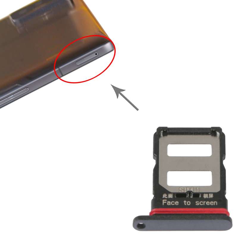 SIM Card Tray + SIM Card Tray For Xiaomi Poco F4 GT (Black)