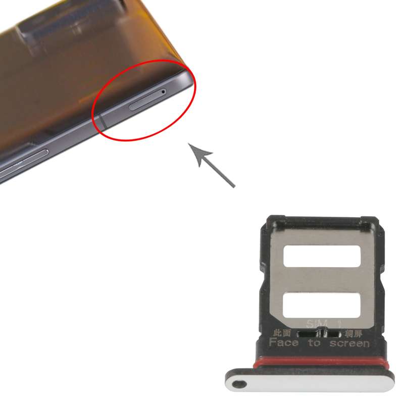 SIM Card Tray + SIM Card Tray For Xiaomi Poco F4 GT (Black)