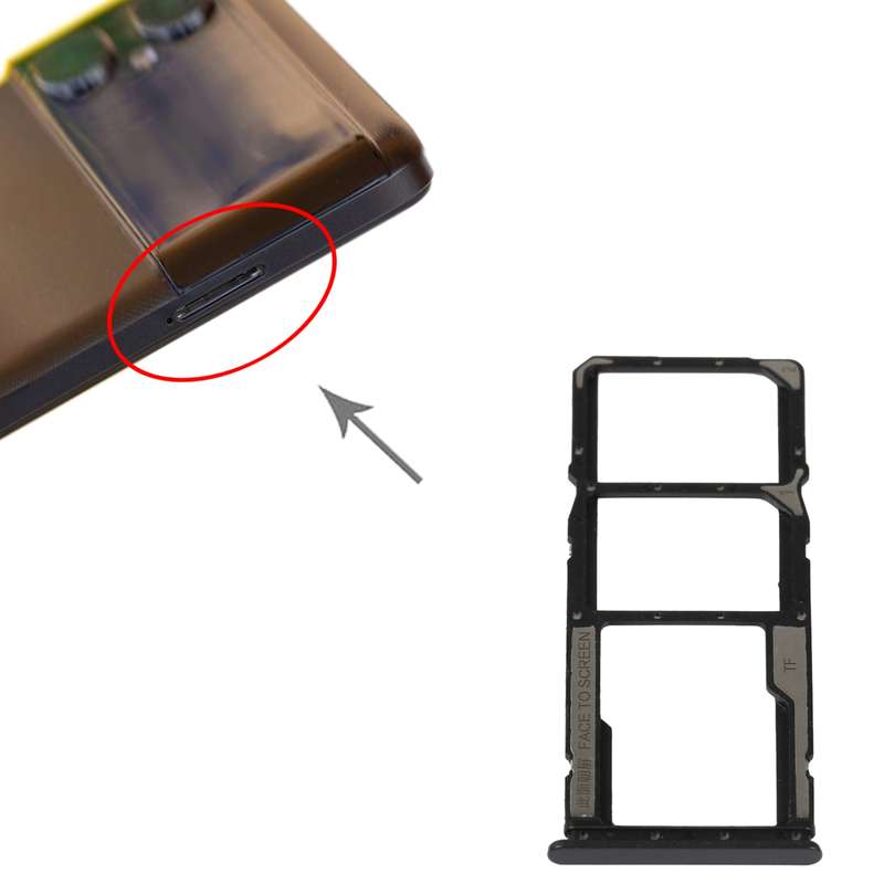 SIM Card Tray + SIM Card Tray + Micro SD Card Tray For Xiaomi Poco M4 5G/Poco M4 5G India/Redmi Note