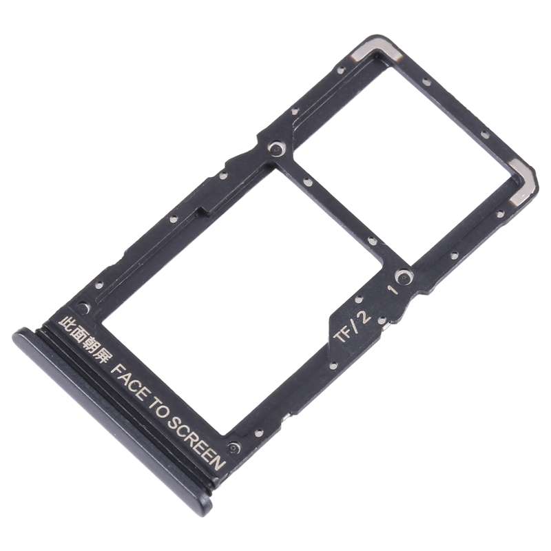 For Xiaomi Redmi Note 11SE SIM Card Tray + SIM Card Tray + Micro SD Card Tray (Black)