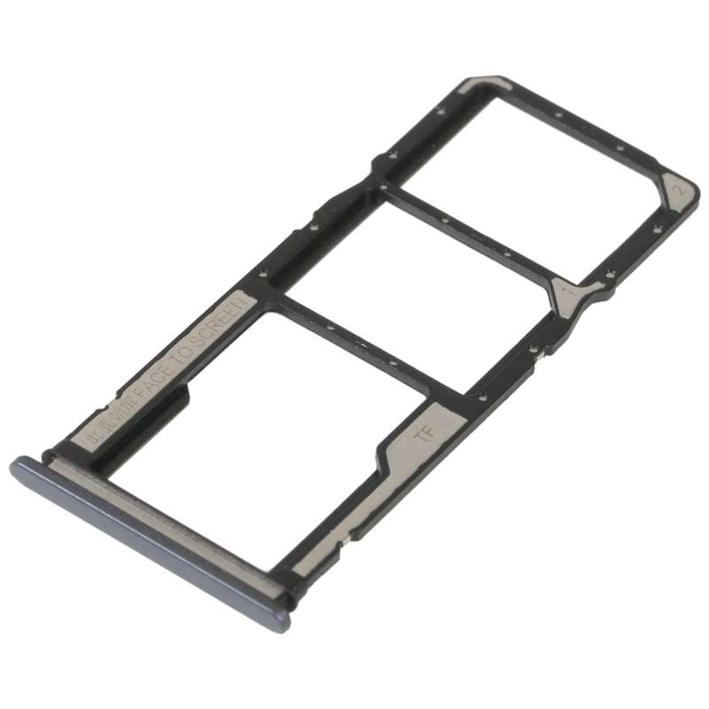 For Xiaomi Poco C40 SIM Card Tray + SIM Card Tray + Micro SD Card Tray (Black)