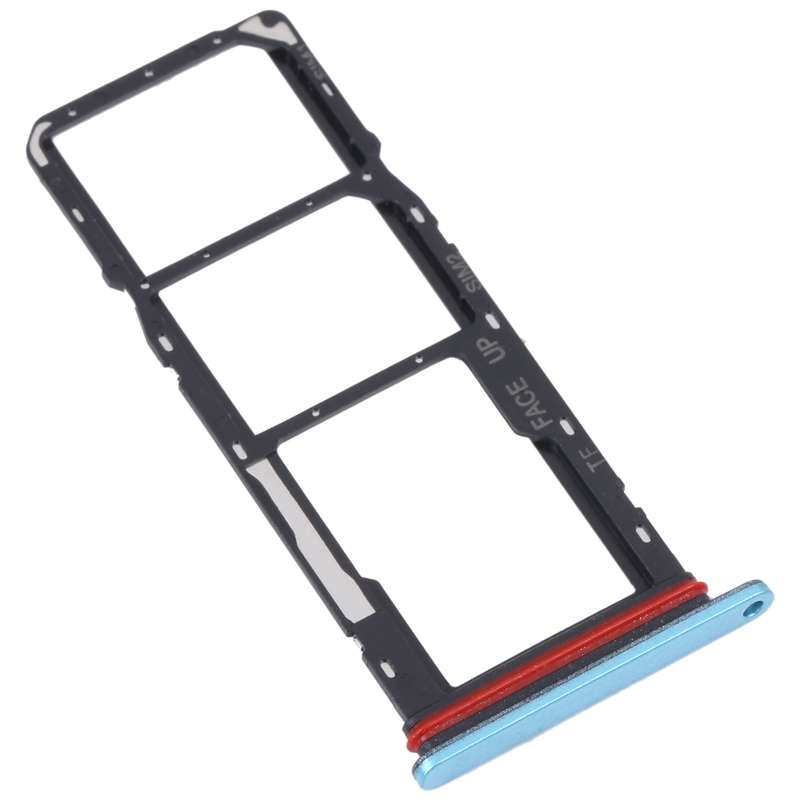 For Motorola Moto G22 SIM Card Tray + SIM Card Tray + Micro SD Card Tray (Black)
