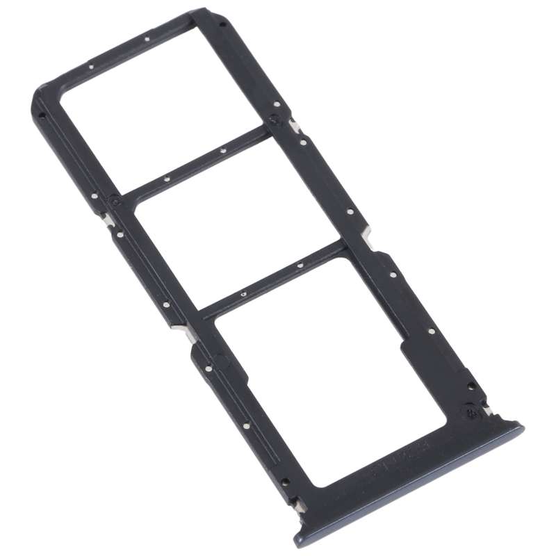 For OPPO Reno5 Lite / Reno5 F / A94 4G SIM Card Tray + SIM Card Tray + Micro SD Card Tray (Black)