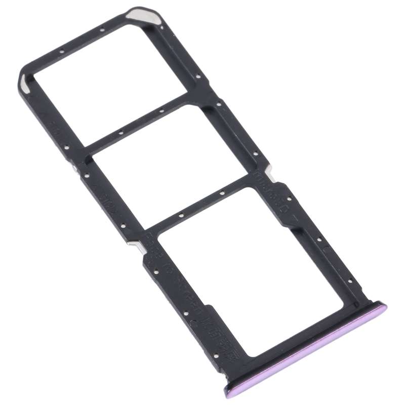 For OPPO Reno5 Lite / Reno5 F / A94 4G SIM Card Tray + SIM Card Tray + Micro SD Card Tray (Black)
