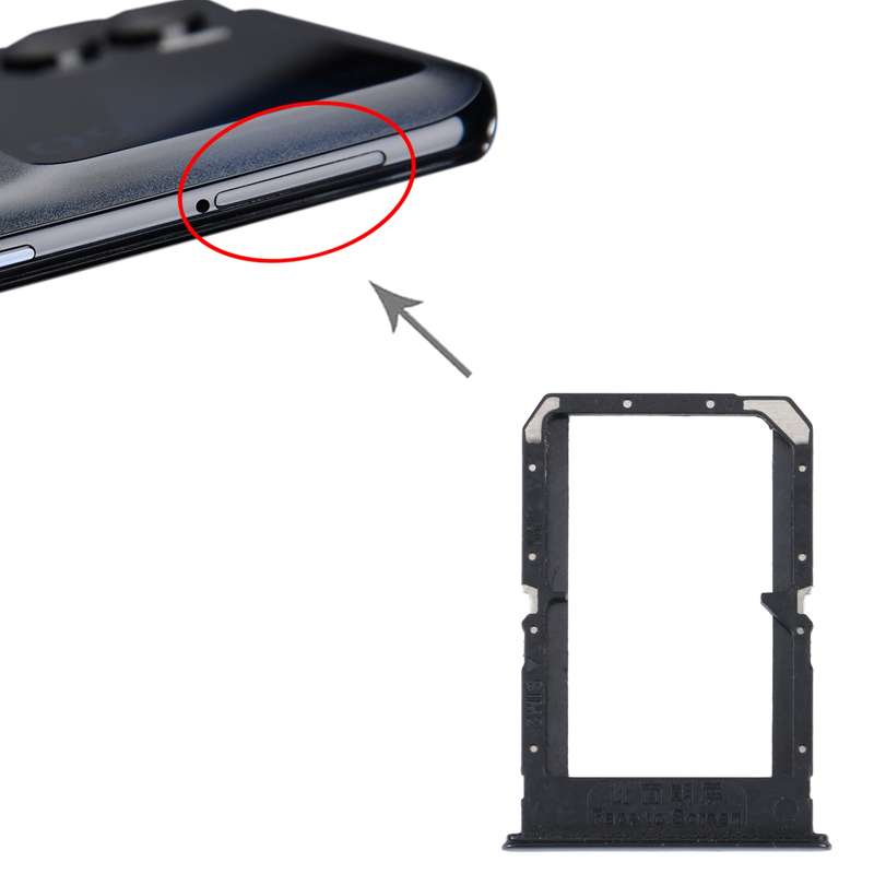 For OPPO K9 Pro SIM Card Tray + SIM Card Tray (Silver)