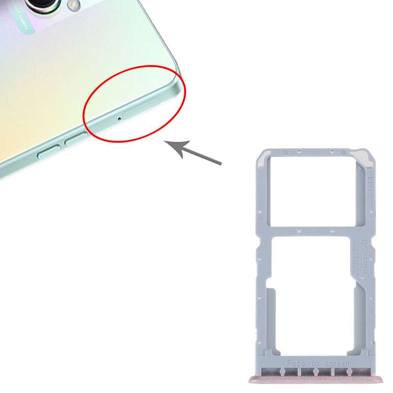 For OPPO A96 China SIM Card Tray + SIM / Micro SD Card Tray (Black)