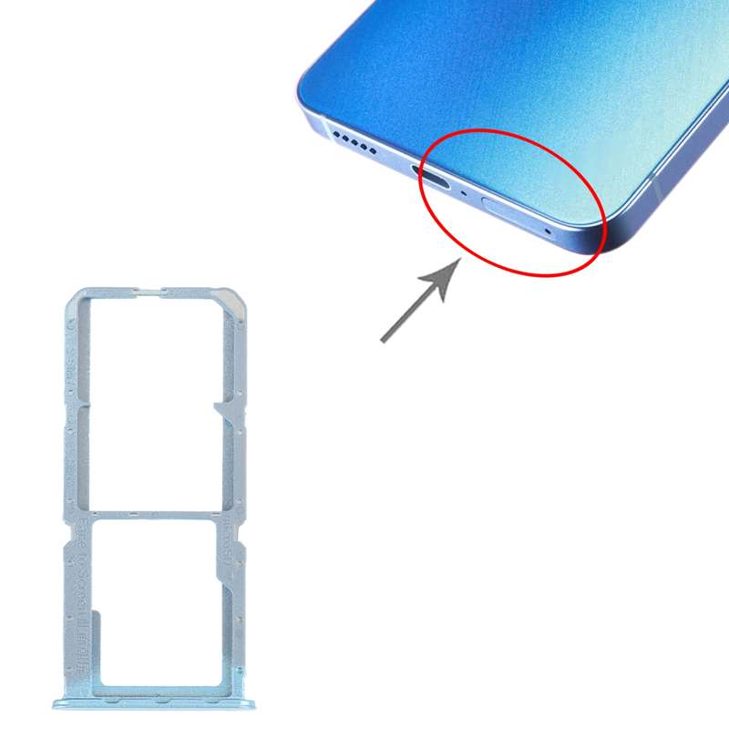 For OPPO Reno7 Z 5G / Reno7 Lite / Reno8 Lite / F21 Pro 5G SIM Card Tray + SIM Card Tray + Micro SD