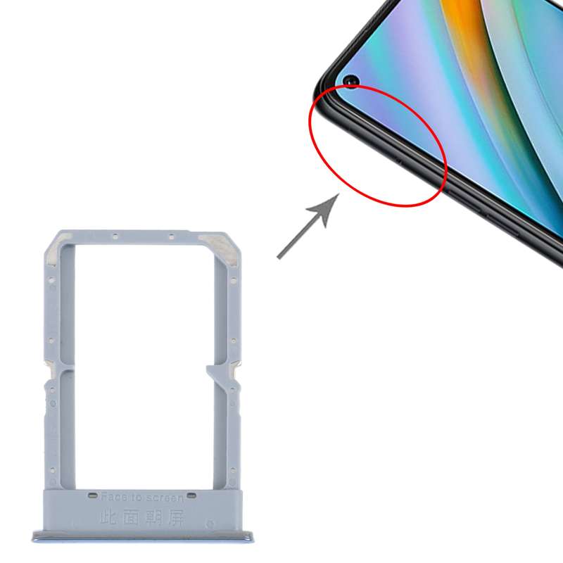 For OPPO K10 4G SIM Card Tray + SIM Card Tray (Black)