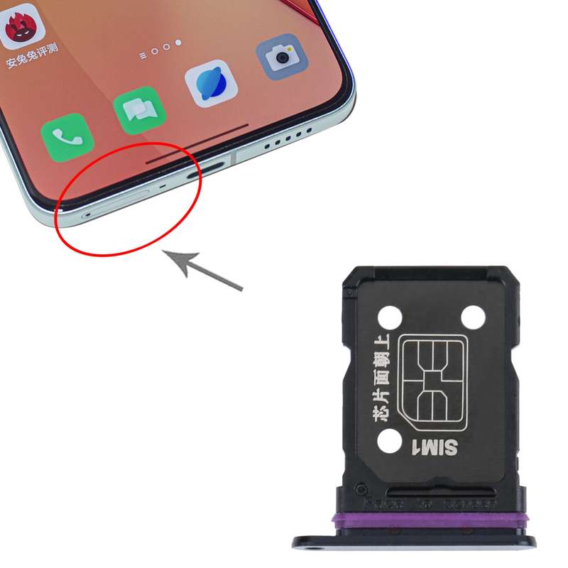 For OPPO Reno8 Pro+ / Reno8 Pro 5G / Reno8 Pro China SIM Card Tray + SIM Card Tray (Green)