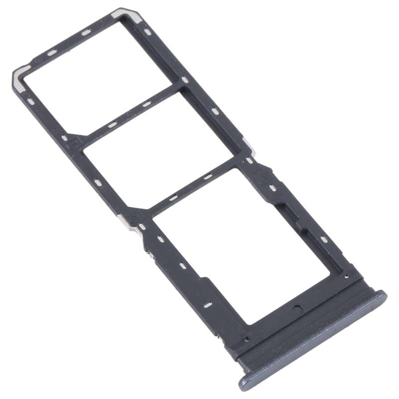 For vivo Y16 SIM Card Tray + SIM Card Tray + Micro SD Card Tray (Black)