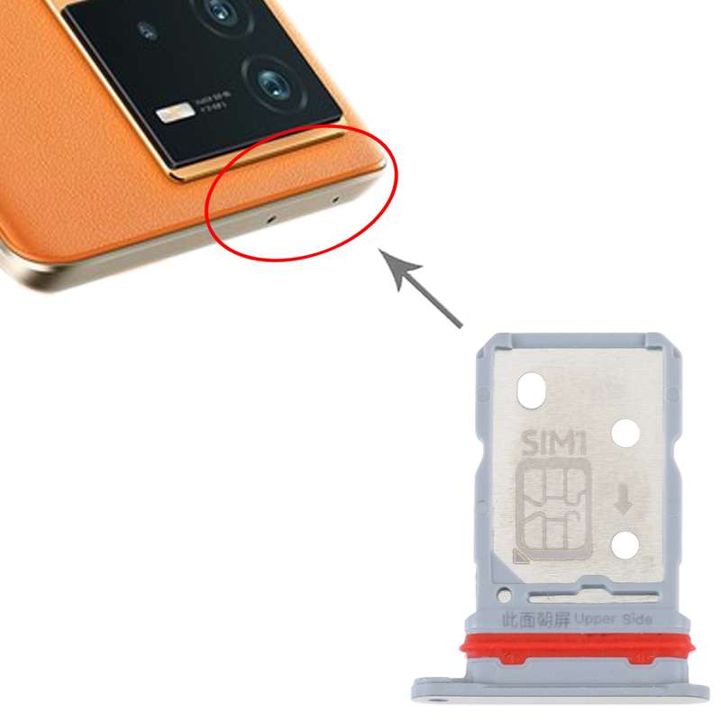 For vivo iQOO Neo6 SIM Card Tray + SIM Card Tray (Black)