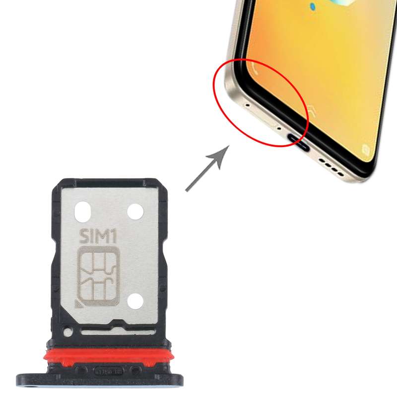 For vivo iQOO Neo6 SIM Card Tray + SIM Card Tray (Black)