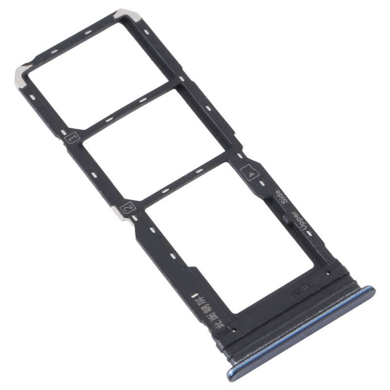 For vivo Y21 2021 / Y21S / Y21T / Y21T India SIM Card Tray + SIM Card Tray + Micro SD Card Tray (Dar