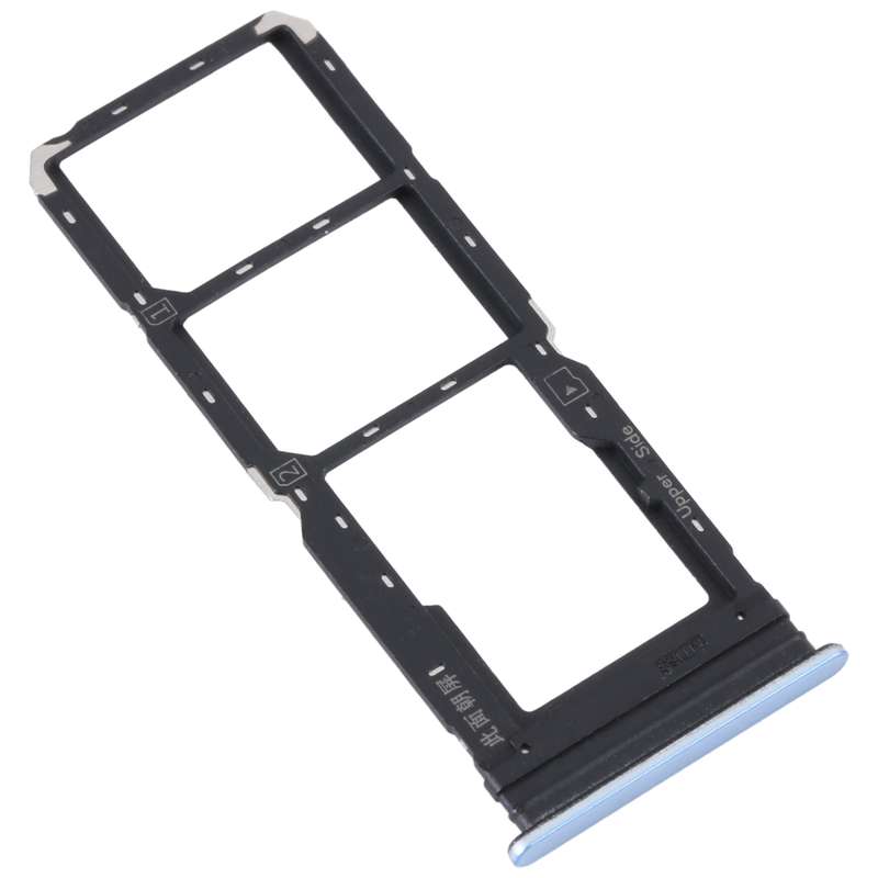 For vivo Y21 2021 / Y21S / Y21T / Y21T India SIM Card Tray + SIM Card Tray + Micro SD Card Tray (Dar