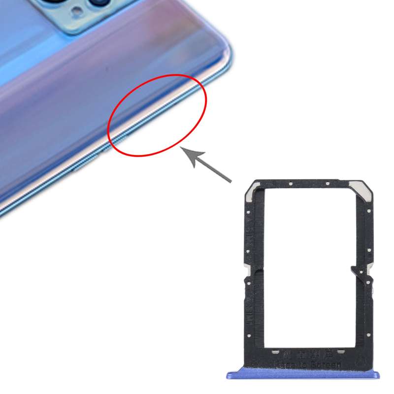 For Realme 9 Pro+ SIM Card Tray + SIM Card Tray (Black)