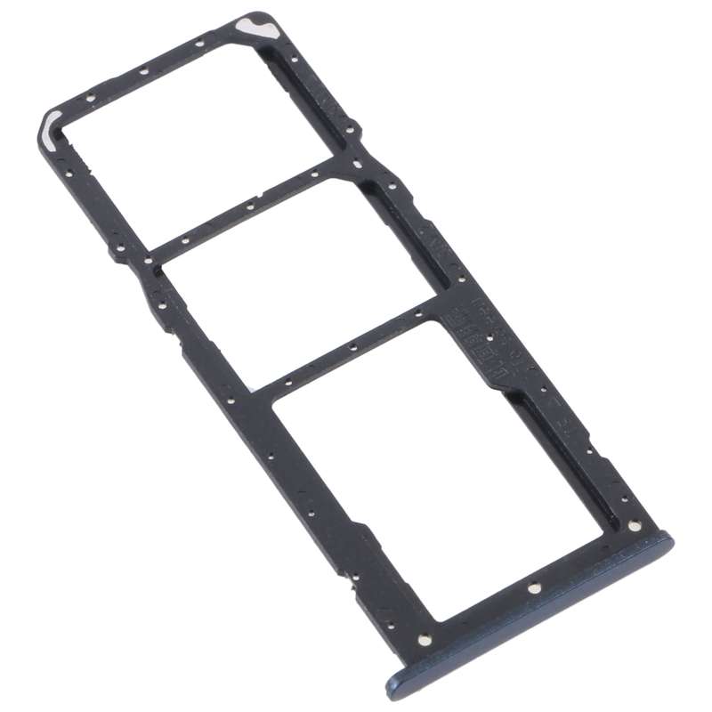 For Realme C31 SIM Card Tray + SIM Card Tray + Micro SD Card Tray (Black)
