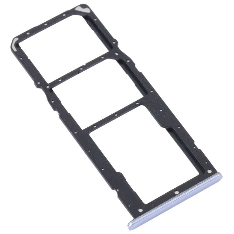 For Realme C31 SIM Card Tray + SIM Card Tray + Micro SD Card Tray (Black)