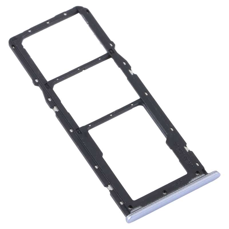 For Realme C31 SIM Card Tray + SIM Card Tray + Micro SD Card Tray (Black)
