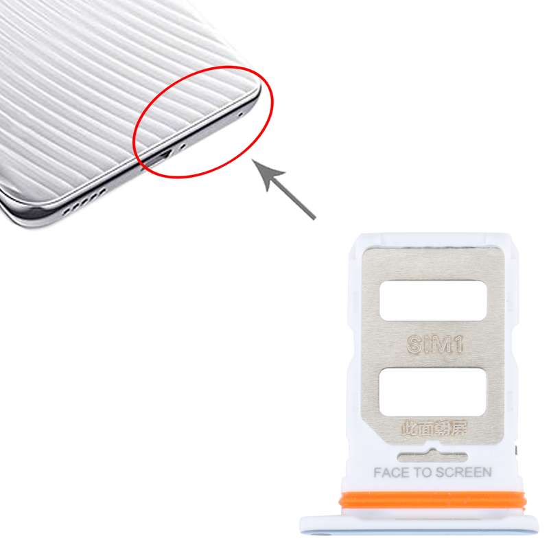 For Xiaomi Civi 2 SIM Card Tray + SIM Card Tray (Black)
