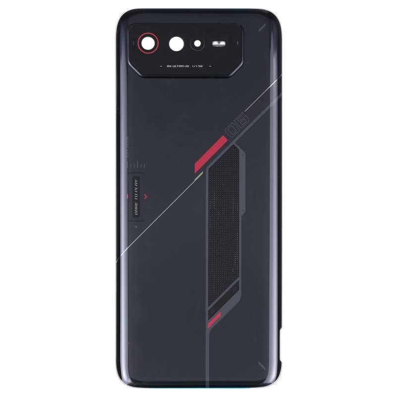 Original Glass Battery Back Cover for Asus ROG Phone 6 AI2201-C AI2201-F(Black)